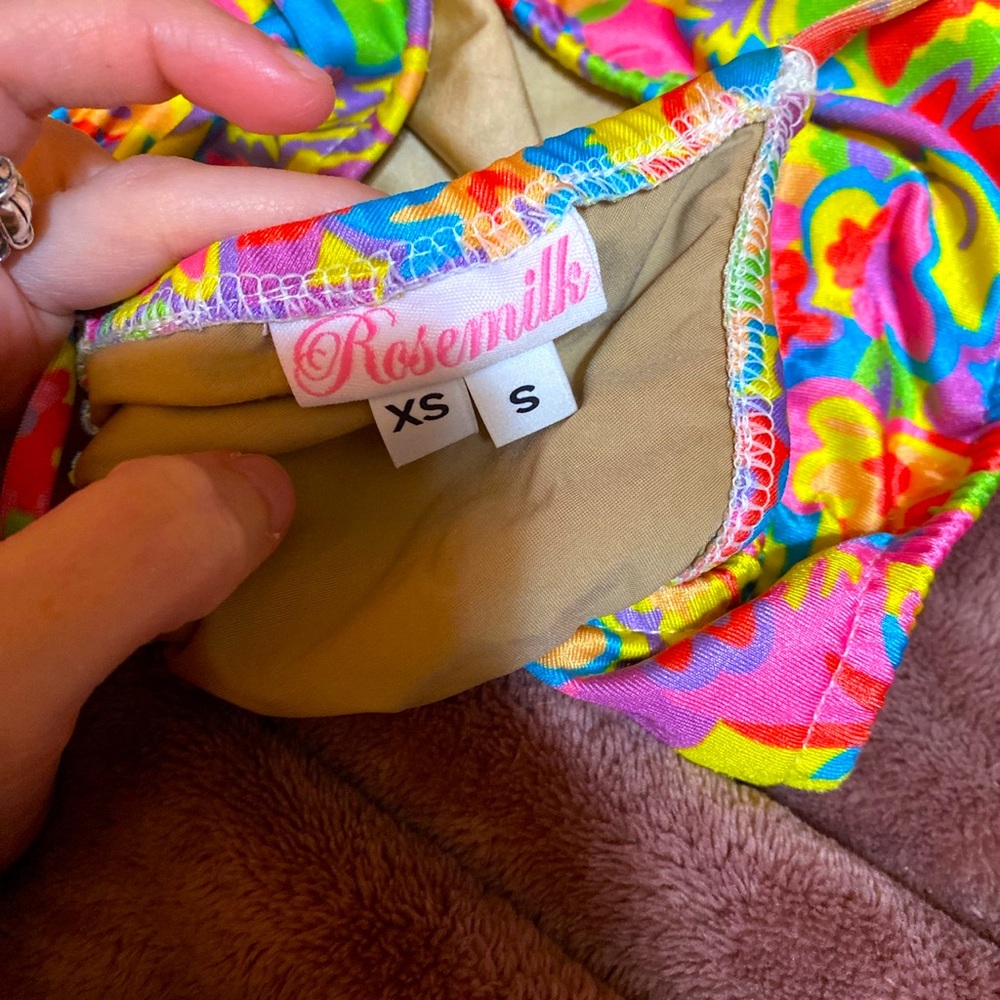 Rose milk swim top Xs bottom s. #urbanoutfiteers